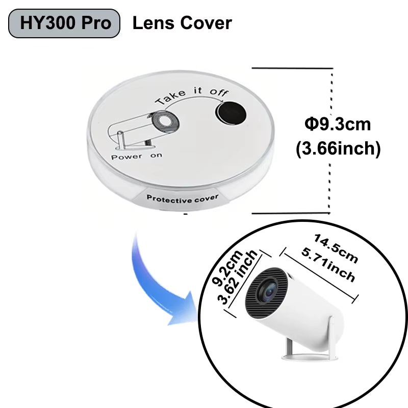 HY300PRO Projector Lens Protection Cover Avoid Dust Lens Protector for Magcubic HY300 Protector for Hy300Pro Projector Hy300Plus