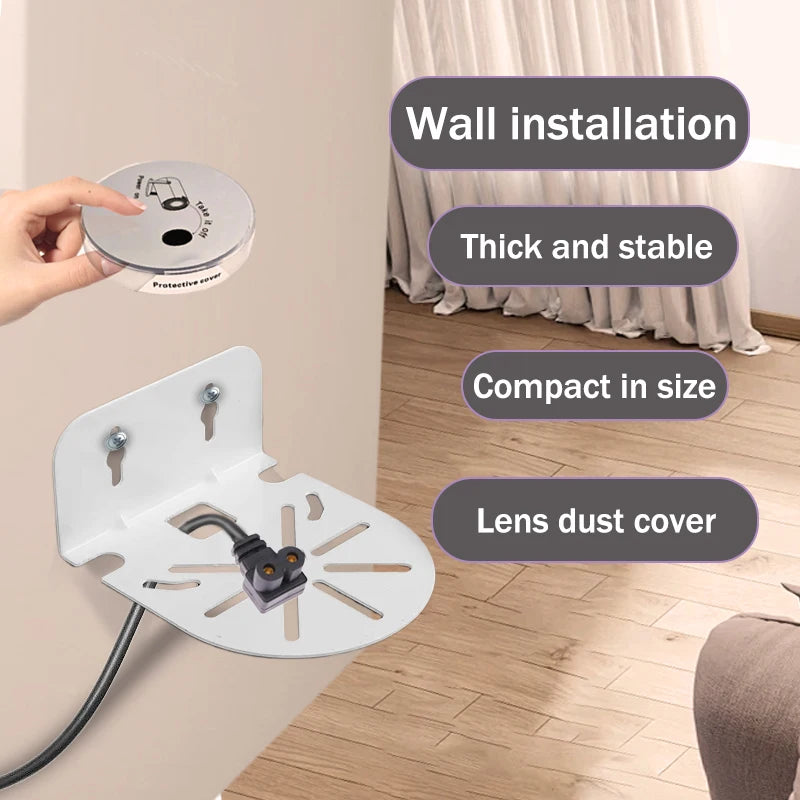 ﻿ NEW Wall Mount Projector Stand Sturdy Durable Metal Bracket Compatible with HY300 Pro Projector