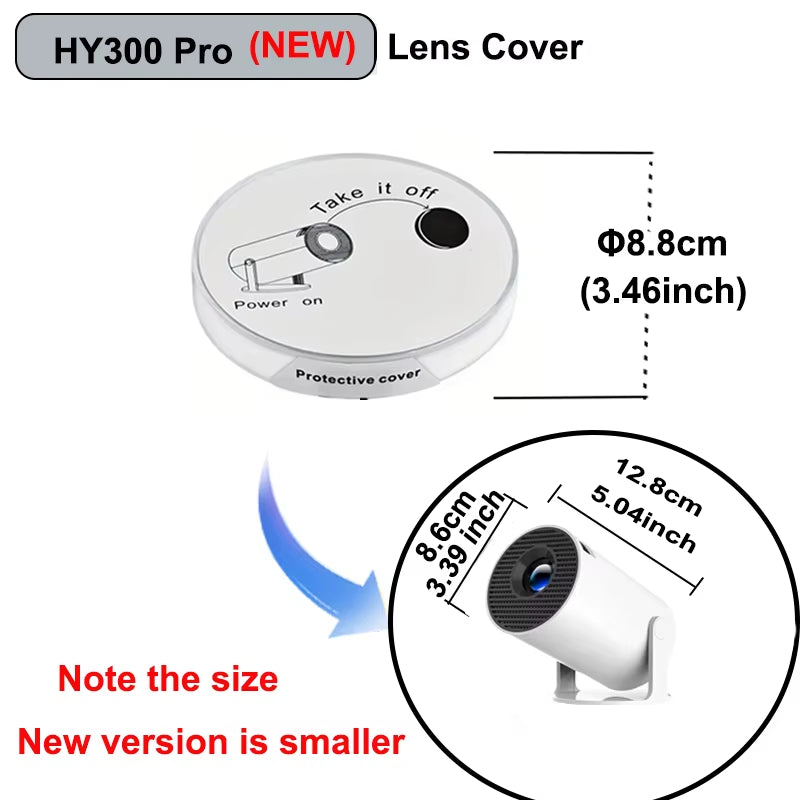 HY300PRO Projector Lens Protection Cover Avoid Dust Lens Protector for Magcubic HY300 Protector for Hy300Pro Projector Hy300Plus